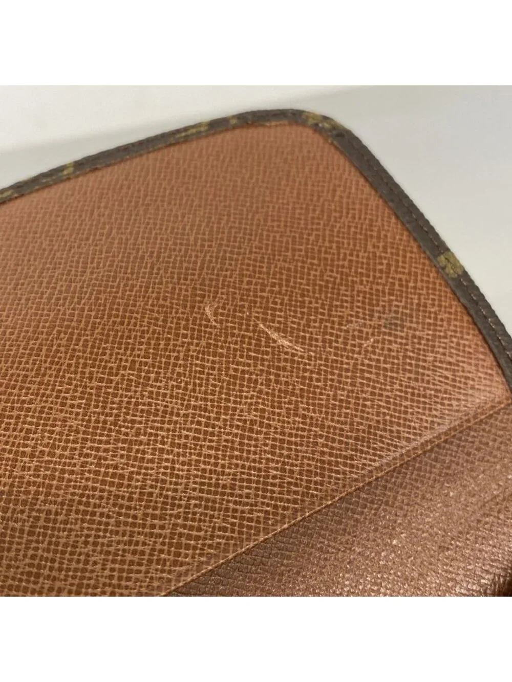 Louis Vuitton Pouch Monogram Pochette Mules 20 Brown
